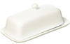 Colorful Stoneware Butter Dishes White